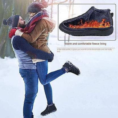 Men's-Shoes Warm High Top Plush Loafers Winter Boots